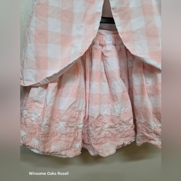 Pink Gingham Set with Ruffled Skirt - Picture 3 of 6